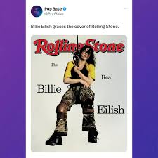 Pop Base | #BillieEilish graces the cover of Rolling Stone ...